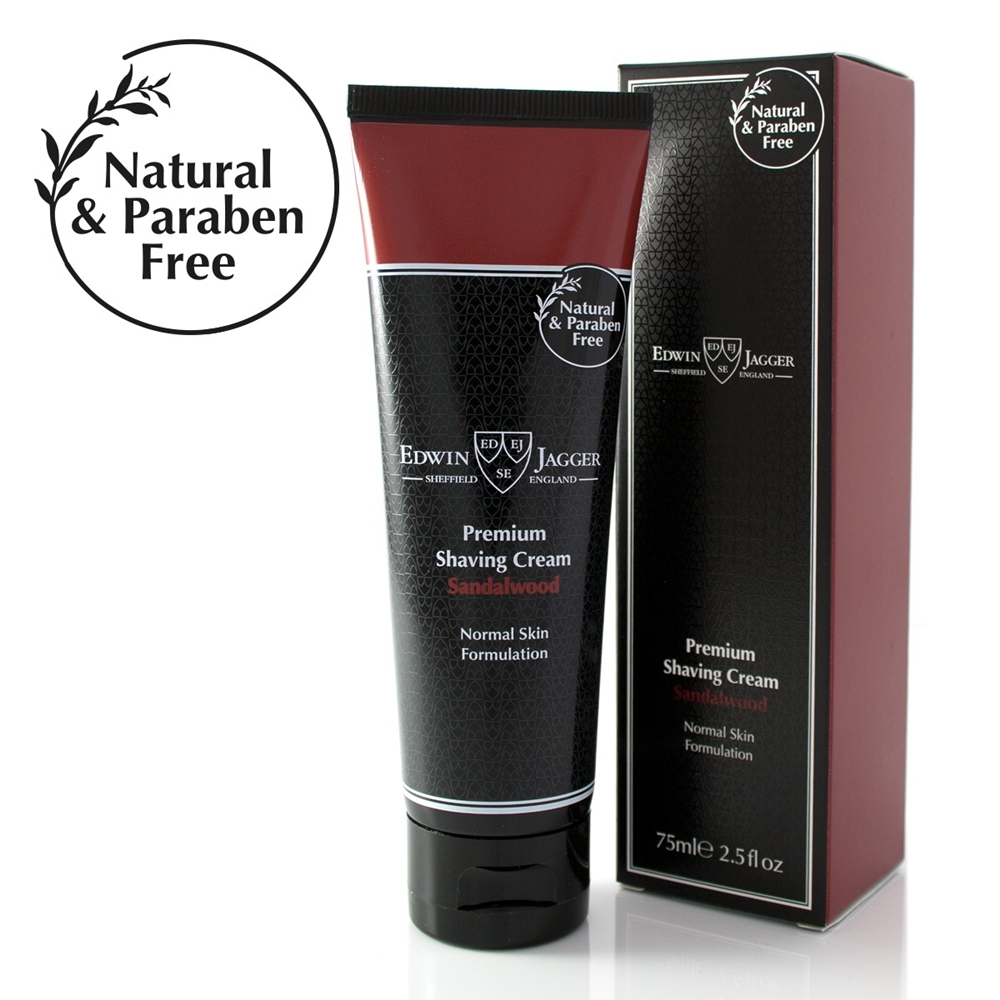 Edwin Jagger Soaps & Creams Sandalwood Premium Shaving Cream Tube 75ml