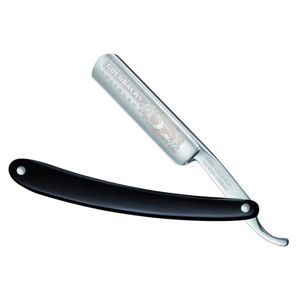 Golddachs Straight Razor Zwart 1Stuks
