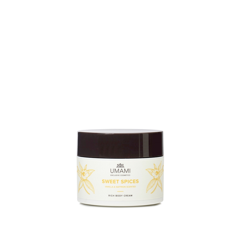 Umami Exclusive Cosmetics Sweet Spices Rich Body Cream Vanilla & Saffron 250ml