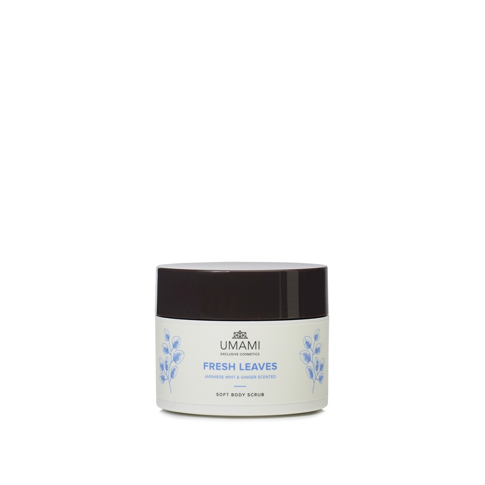 Umami Exclusive Cosmetics Fresh Leaves Soft Body Scrub Japanese Mint & Ginger 250ml