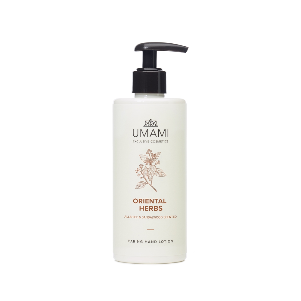 Umami Exclusive Cosmetics Oriental Herbs Caring Hand Lotion Allspice & Sandalwood 300ml