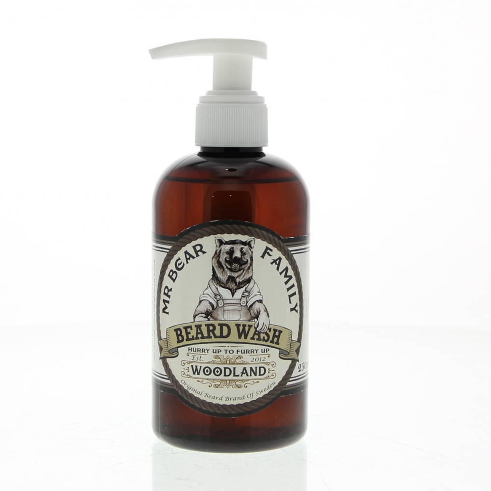 Mr Bear Family Beard Care Beard Wash Gel Woodland 250ml
