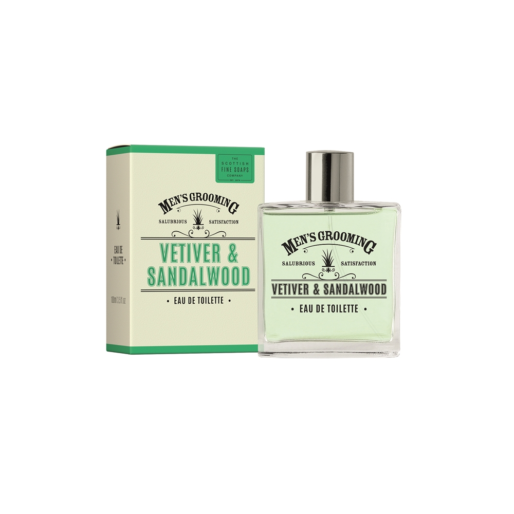Scottish Fine Soaps Men's Grooming Vetiver & Sandalwood Eau de Toilette 100ml