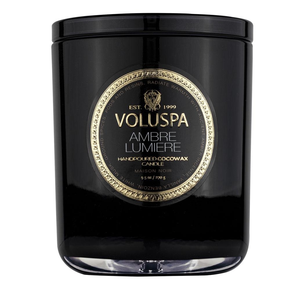Voluspa Maison Noir Ambre Lumiere Classic Candle 270gr
