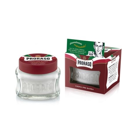 Proraso Red Pre Shave Cream Coarse Beards 100ml