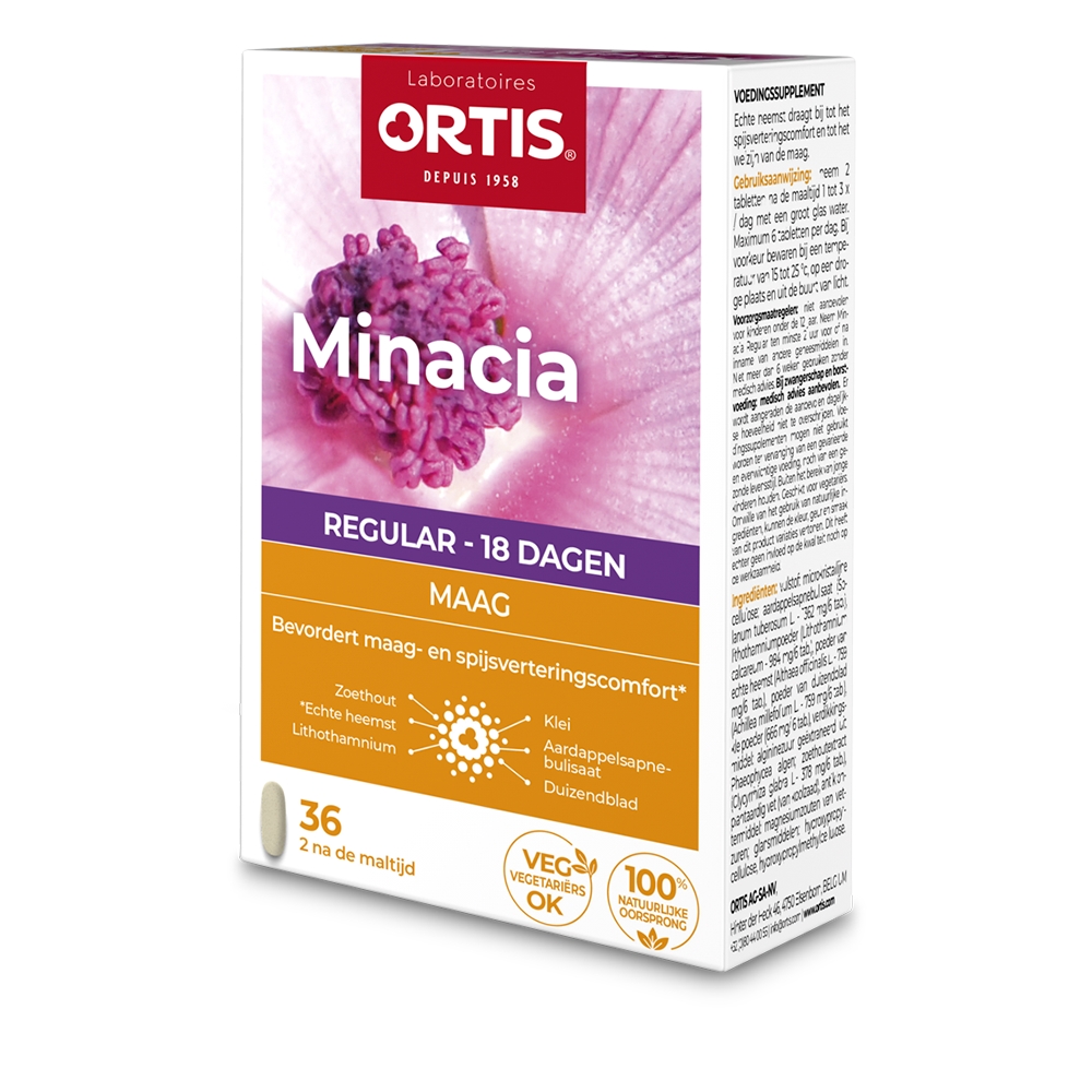 Ortis Spijsvertering Minacia Regular 36Tabletten