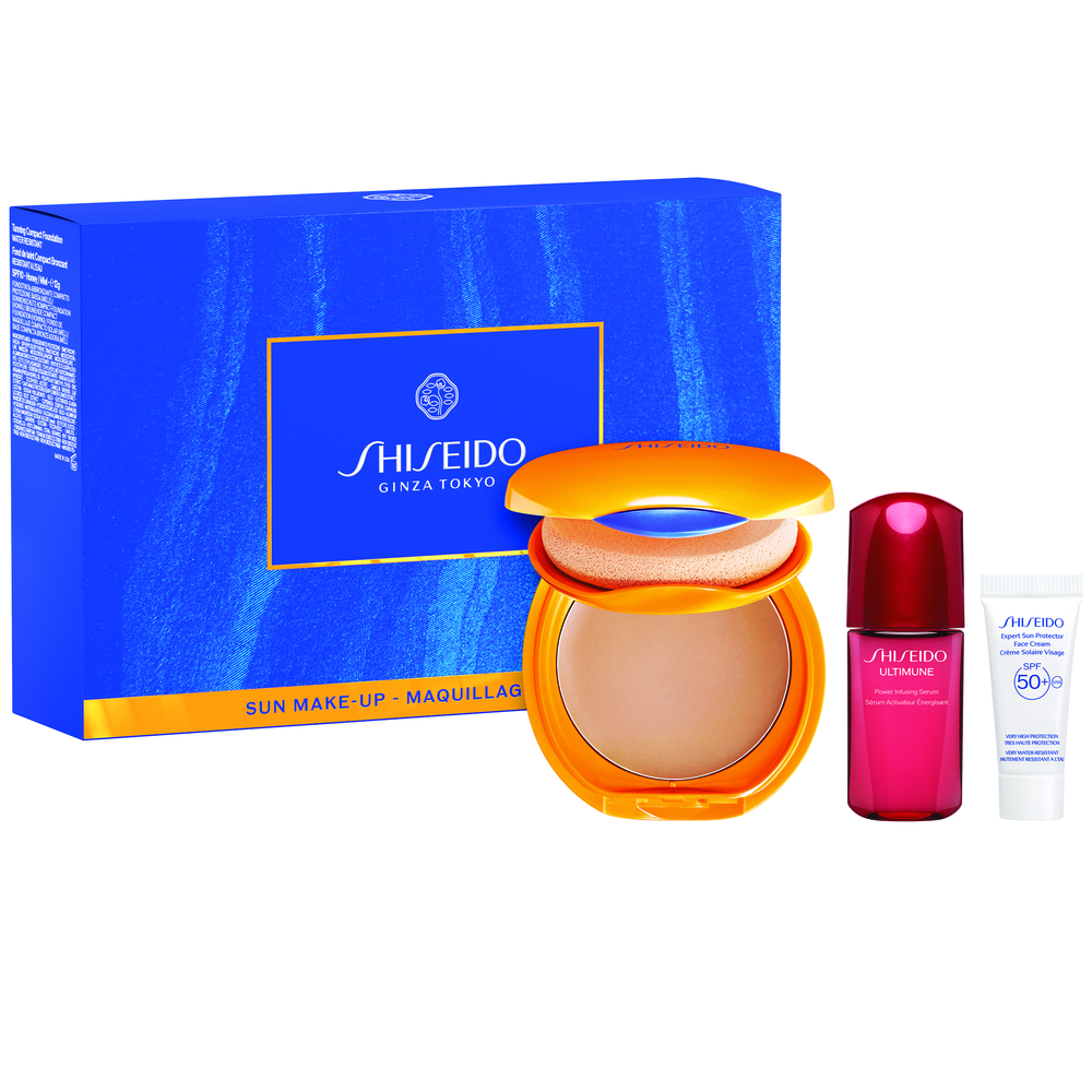 Shiseido Tanning Compact Foundation Honey Set
