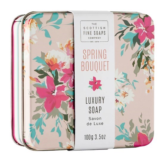 Scottish Fine Soaps Soap in a Tin Floral Spring Bouquet