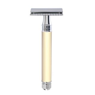 Edwin Jagger Edwin Jagger Razors Double Edge Safety Extra Long Handle Ivory & Chrome Plated