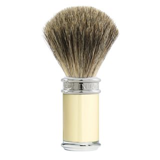 Edwin Jagger Edwin Jagger Shaving Brushes Pure Badger Imitation Ivory & Chrome Plated