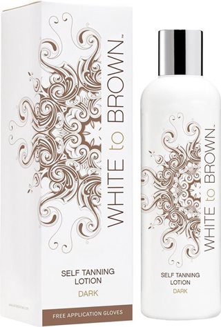 White to Brown White to Brown Self Tanning Lotion
