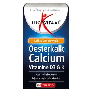 Lucovitaal Compléments nutritionnels Coquilles d'Huîtres Calcium Vitamine D3 & K