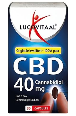Lucovitaal Compléments nutritionnels CBD 40mg Cannabidiol