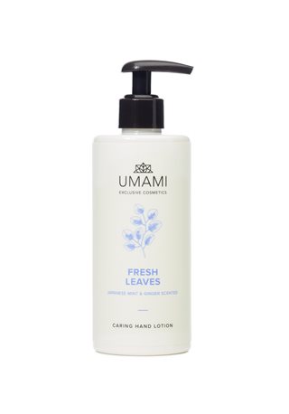 Umami Exclusive Cosmetics Fresh Leaves Lotion pour les mains Menthe japonaise et gingembre 300ml