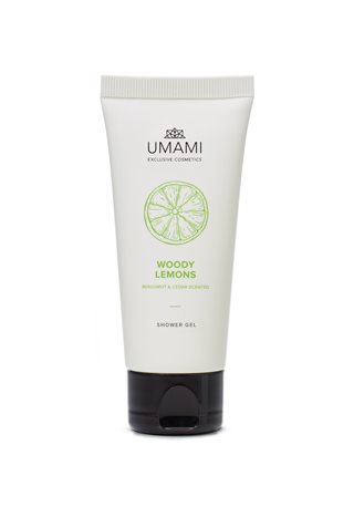 Umami Exclusive Cosmetics Woody Lemons Gel douche Bergamote et Cèdre 200ml
