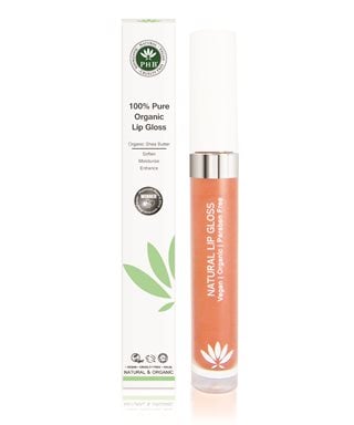 PHB Ethical Beauty Lip Make-up 100% Pure Organic Lip Gloss Peach