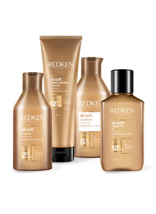 Redken Haircare All Soft Shampoo + Conditioner + Öl + Maske Bündel