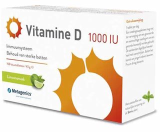 Metagenics Vitamine D 1000 IU 168Kauwtabletten