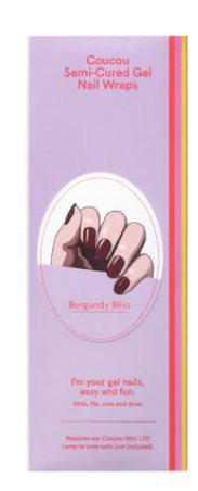 The CouCou Club Coucou Gel Nail Wraps Burgundy Bliss 1Stuks