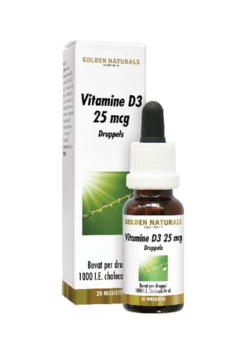 Golden Naturals Golden Naturals Liquids Vitamine D3 25mcg