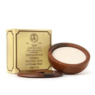 Taylor of Old Bond Street Bond Street Shaving Soap Wooden Bowl