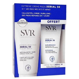 SVR Xérial 50 Crème Pieds +  Gratis Crème Pieds 30 2x50ml