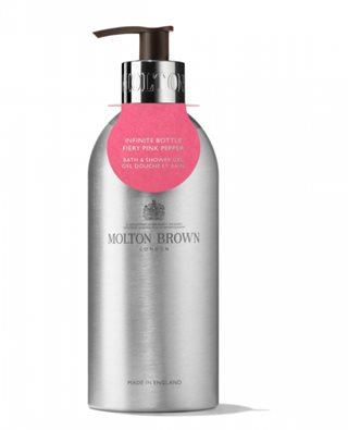 Anemoon vis zo tactiek Molton Brown Fiery Pink Pepper Infinite Bottle Bath & Shower Gel 400ml kopen  | Beauty Plaza
