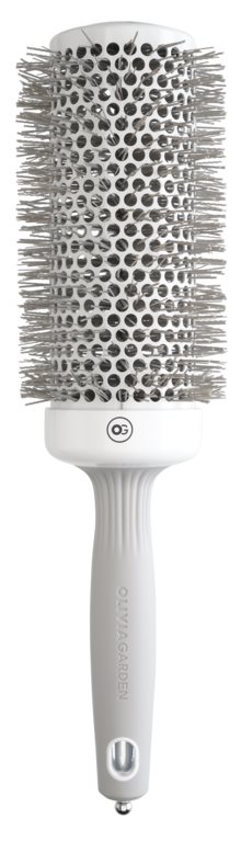 Olivia Garden Wavy Bristles White & Grey Brush Ø55mm