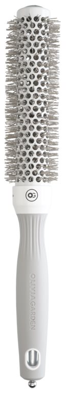 Olivia Garden Wavy Bristles White & Grey Brush Ø25mm