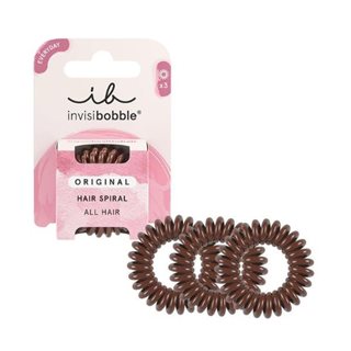 Invisibobble Original Hair Spiral Pretzel Brown 3Stuks