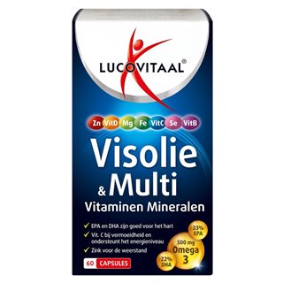 Lucovitaal Visolie & Multi 60Cap