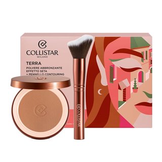 Collistar Make-Up Silk Effect Poudre 4.4 + Pinceau contour Coffret