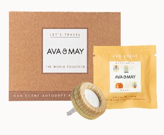 AVA & MAY Car Scent Wood Clip Barcelona
