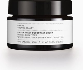 Evolve Organic Beauty Cotton Fresh Deodorant Cream 30ml