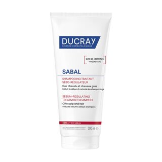 Ducray Sabal Talgregulerende Verzorgende Shampoo Vette hoofdhuid 200ml