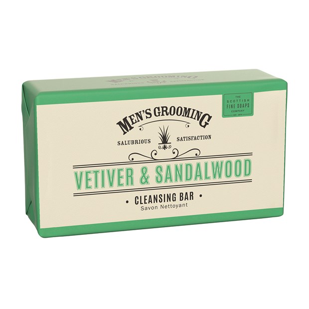 Men's Grooming Vetiver & Sandalwood Cleansing Bar