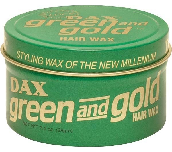 Green and Gold Hair Wax