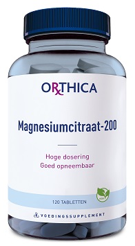Orthica Magnesiumcitraat-200 Tabletten  120 Tab