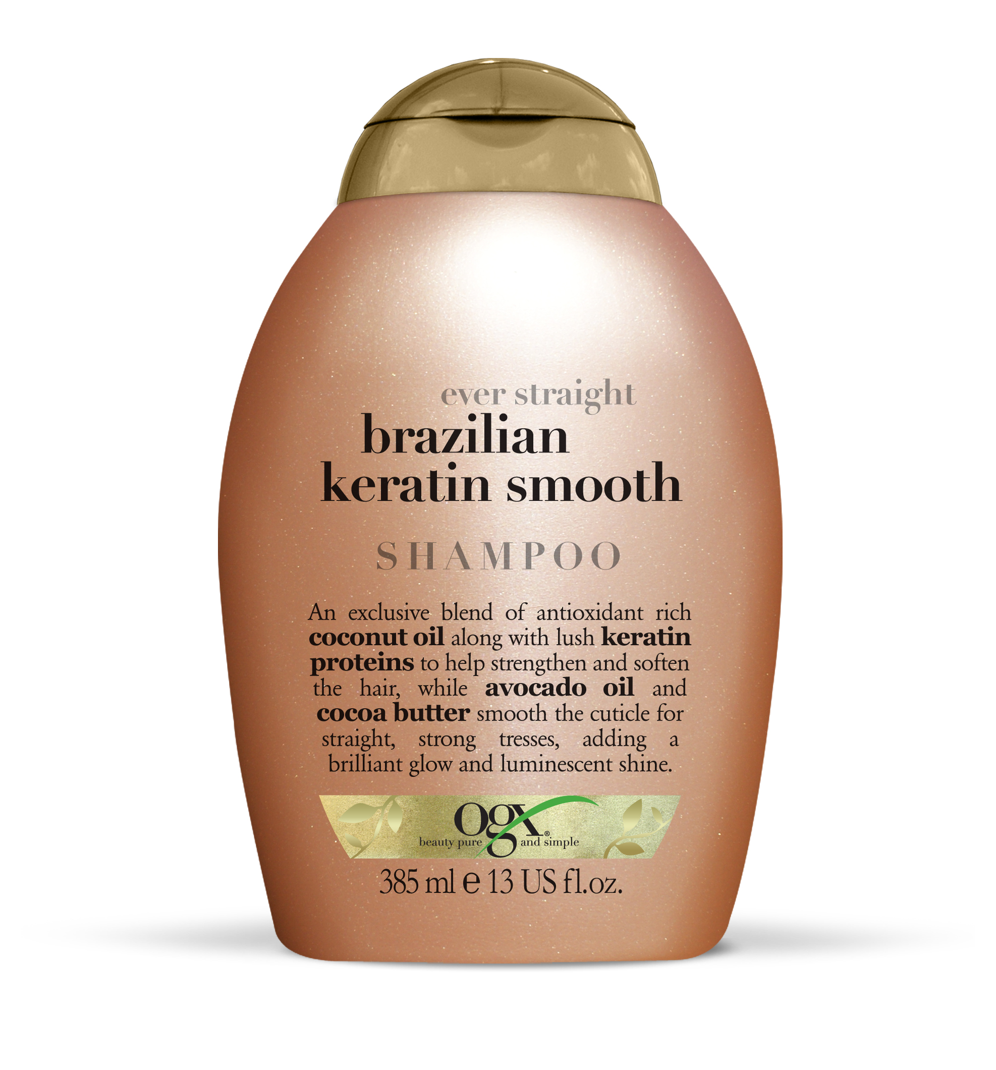 OGX Brazilian Keratin Smooth Brazilian Keratin Smooth Shampoo Weerbarstig Haar 385 ml
