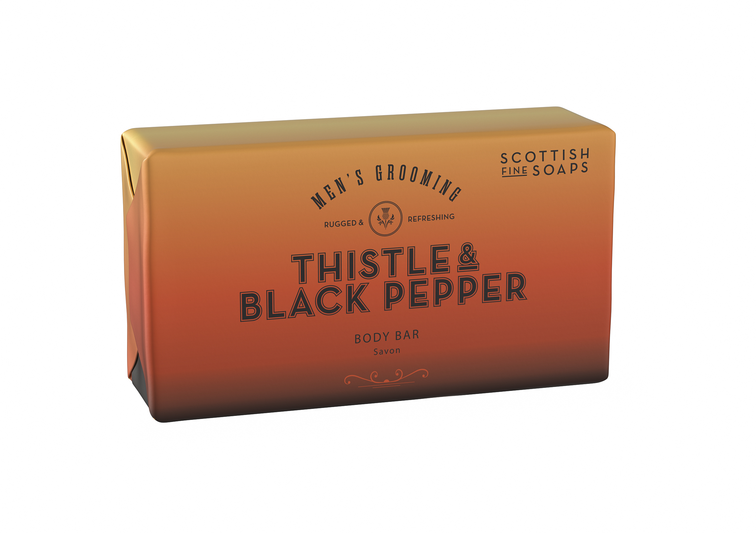 Scottish Fine Soaps Men's Grooming Thistle & Black Pepper Body Bar 220 gr_2