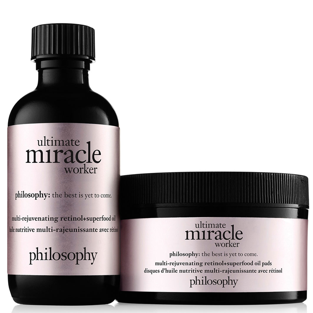Philosophy Ultimate Miracle Worker bevat 60 pads & superfood oil 1 Pak
