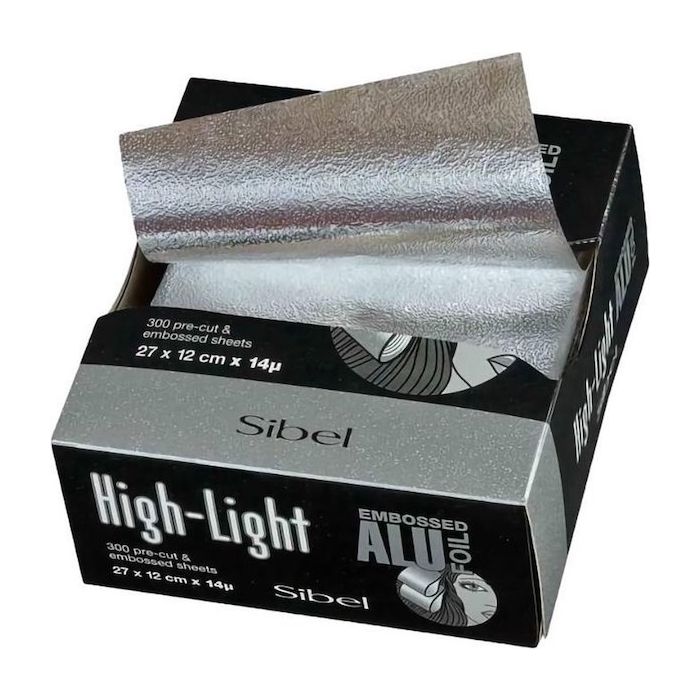 Sibel Alufoil Embossed Sheets 14µ Silver 27cmx12cm 300pcs 1 Pak