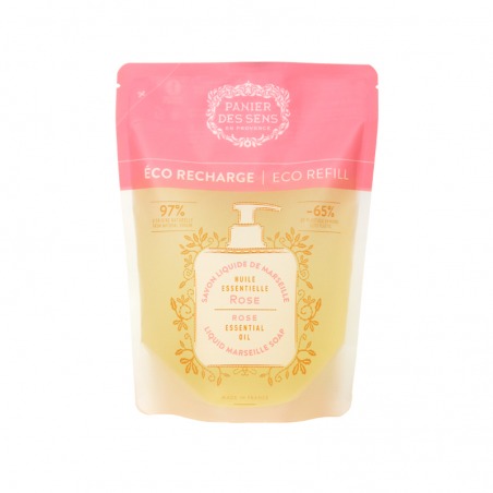 Panier des Sens Rose Régénérante Recharge éco Savon liquide de Marseille