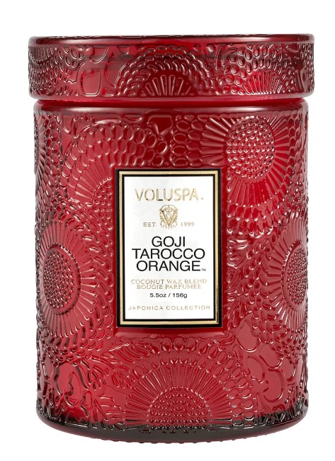 Voluspa Japonica Collection Goji Tarocco Orange Small Jar Candle Geurkaars  156 gr