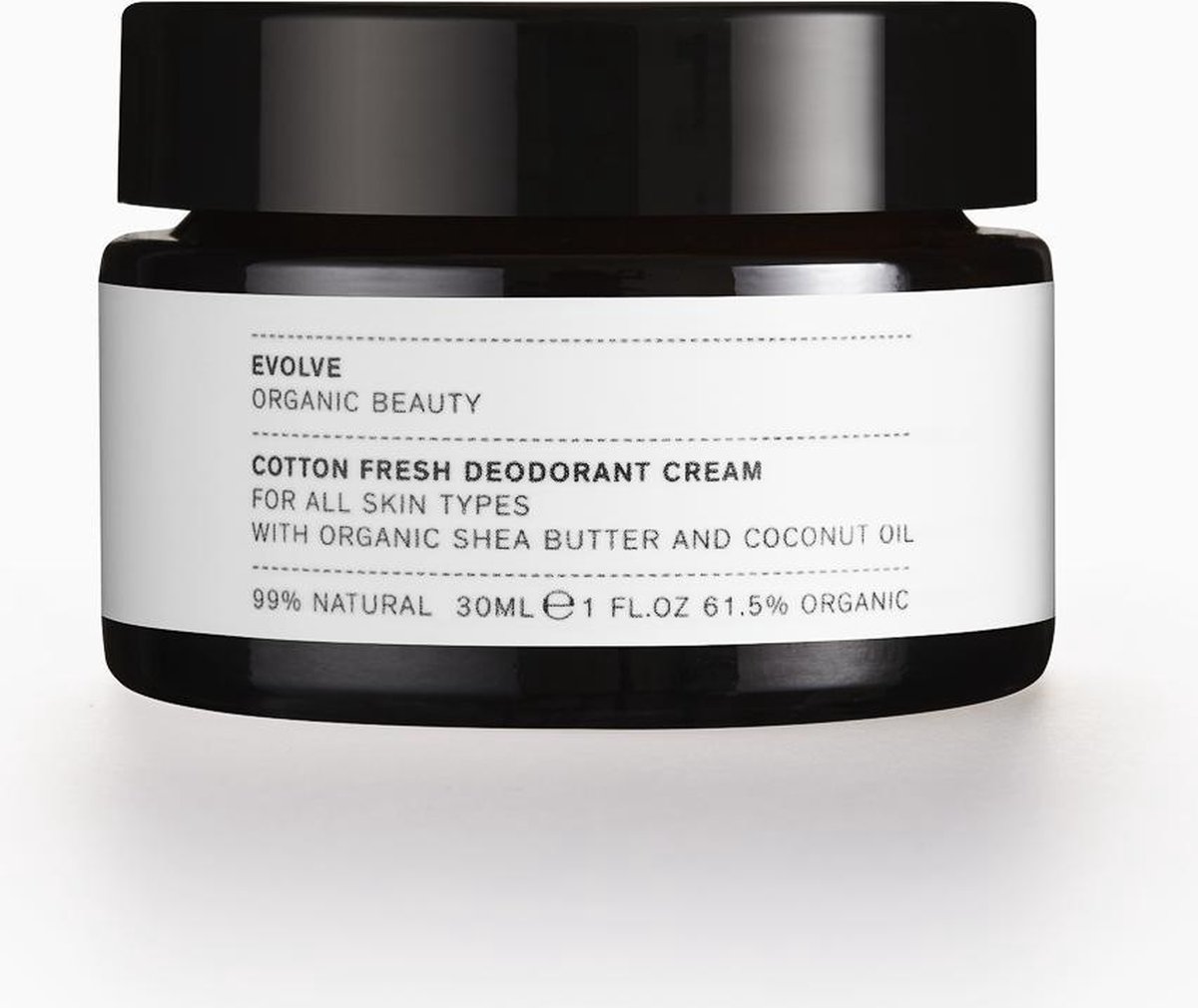 Evolve Organic Beauty Crème déodorante Fraicheur de coton 30ml