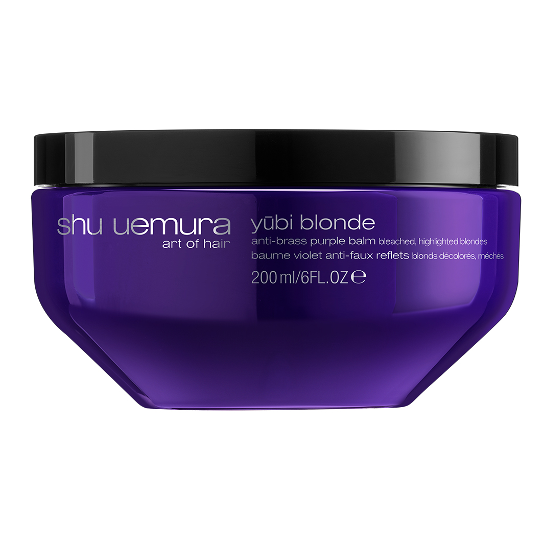 Shu Uemura Yubi Blonde Anti-Brass Purple Balm Masker Blond Haar 200 ml