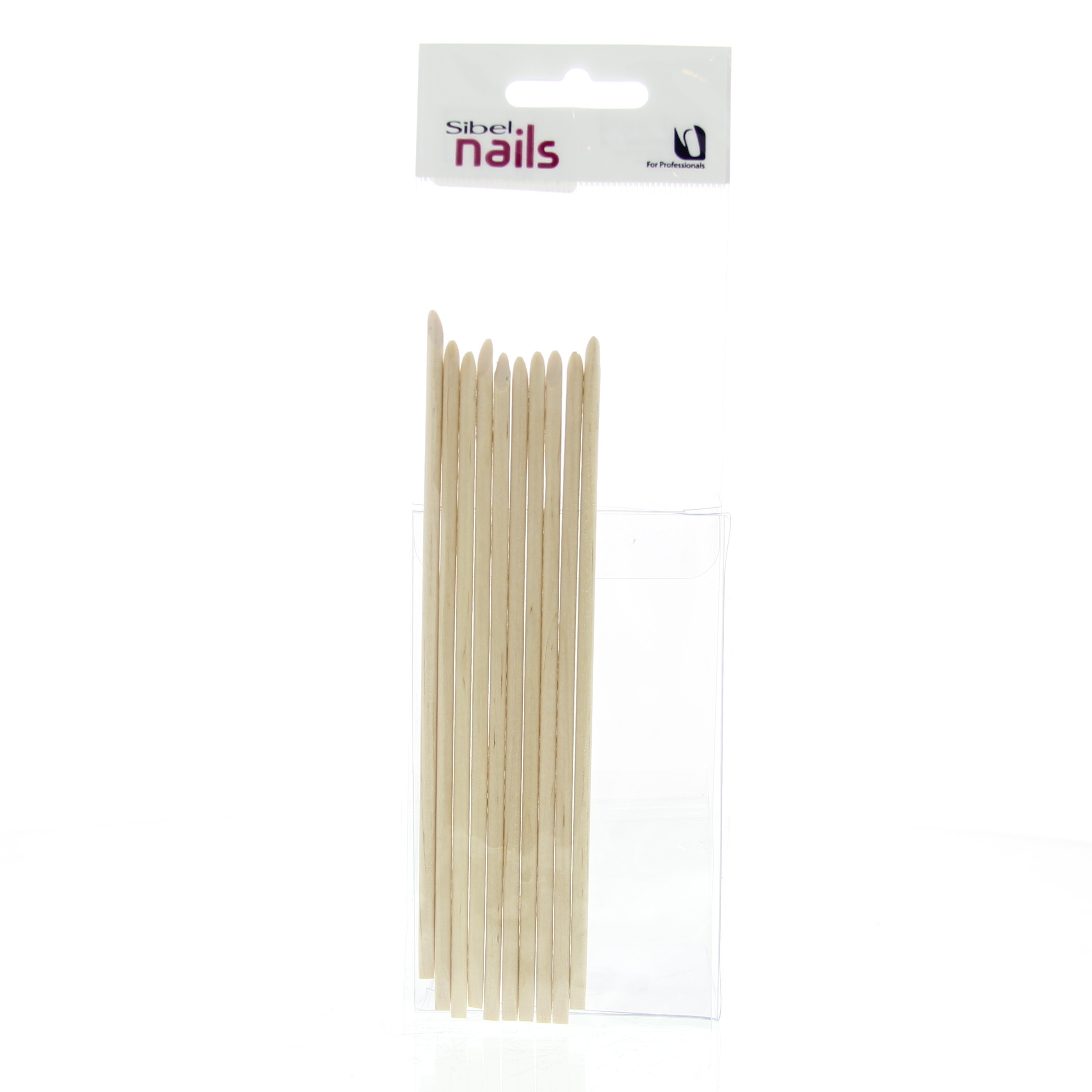Sibel Nails Tools Houten Manicurestokjes 15cm Accessoire Ref.00036 52 10 St
