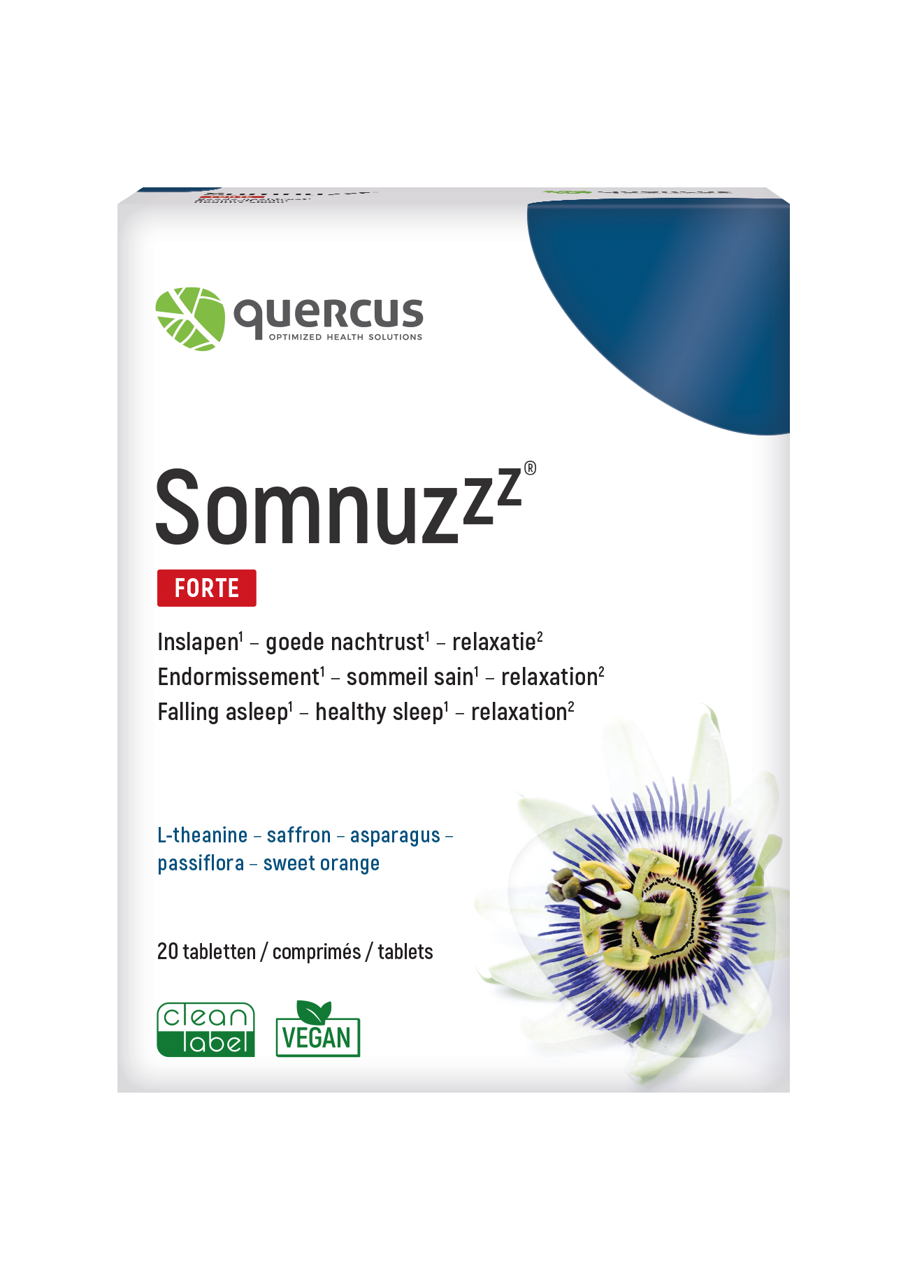 Quercus Stress,Slaap,Humeur & Concentratie Somnuzzz Tabletten  20 Tab