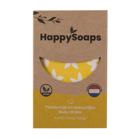 HappySoaps Body Oil Bar Exotic Ylang Olie  70 gr