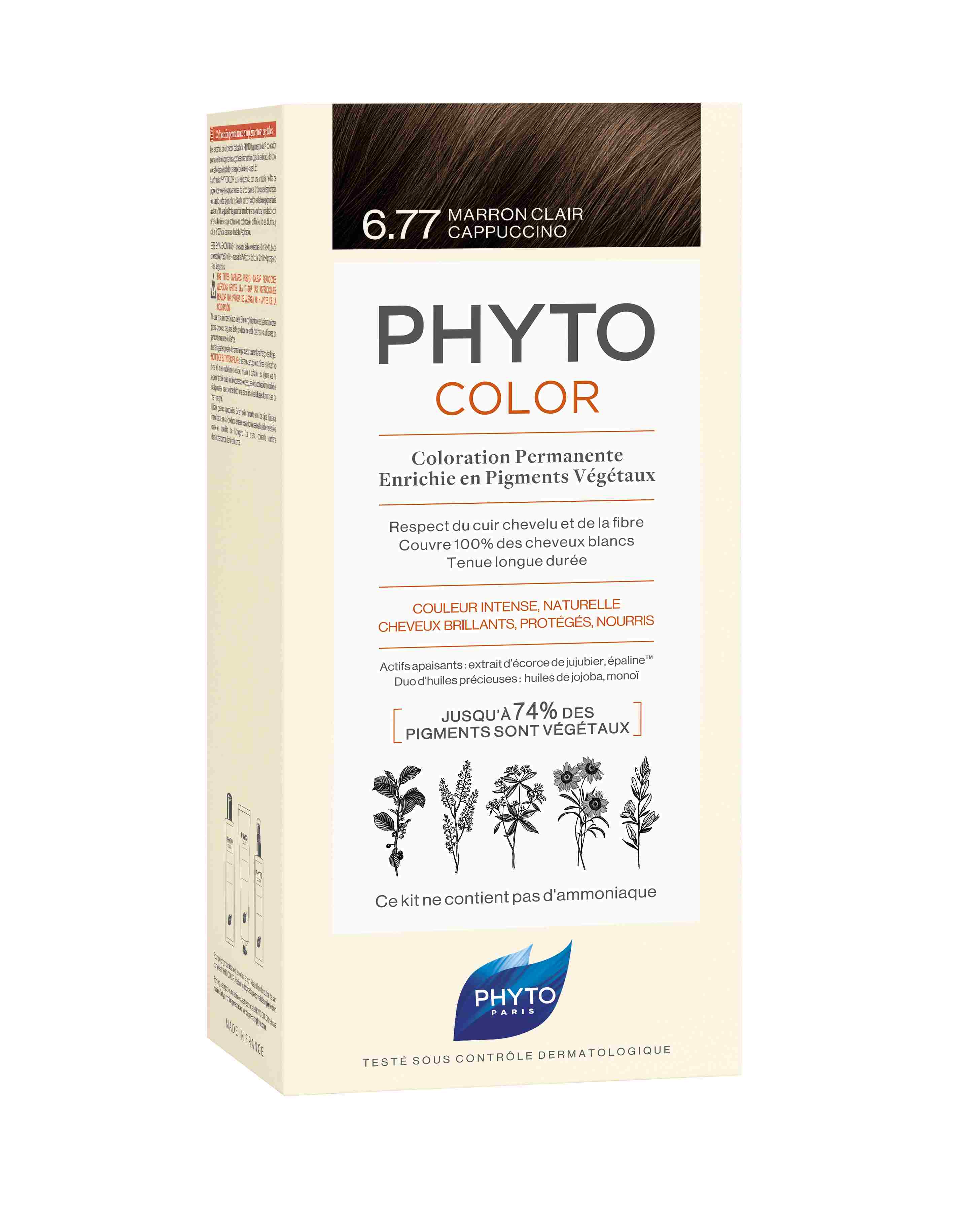 Phyto Phytocolor Permanent Color  6.77 Marron Clair Cappuccino 1Pakket